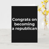 共和党員になったお祝い ユニークな共和党員 カード (黄色い花)