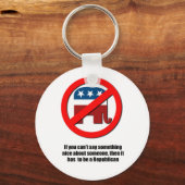 共和党員に何も言えない キーホルダー (正面)