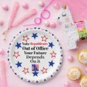 共和党員の不在投票紙プレート ペーパープレート (パーティー)