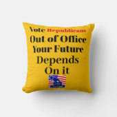 共和党員の不在投票装飾用クッション クッション (正面)