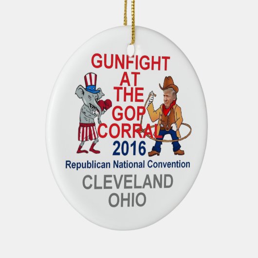 共和党員の2016年の大会 セラミックオーナメント (右)