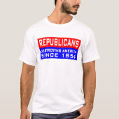 共和党員はアメリカを破壊しています! Tシャツ (正面)