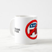 共和党員は保ちます コーヒーマグカップ (正面左)