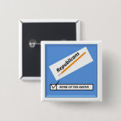 …共和党員を点検しないで下さい 缶バッジ (正面&裏面)