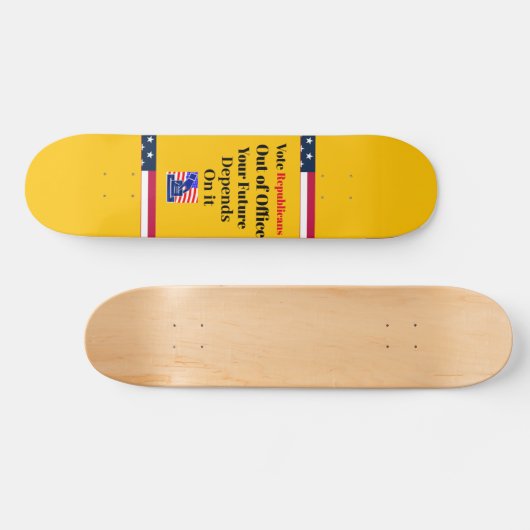 共和党員を職場外に投票する スケートボード (横)