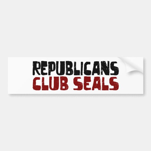 共和党員クラブシール バンパーステッカー (正面)