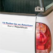 共和党員上のアメリカ人 バンパーステッカー (トラック上)