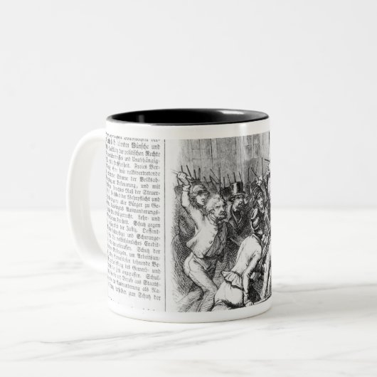 共和党員及び議会間の戦い ツートーンマグカップ (正面左)