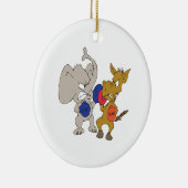 共和党員対民主党員 セラミックオーナメント (右)