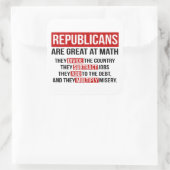 共和党員素晴らしは数学だ スクエアシール (バッグ)