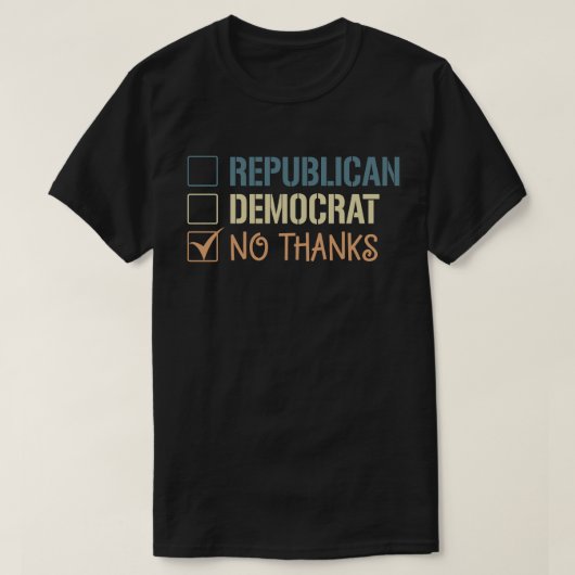 共和党感謝してい総党 Tシャツ (デザイン正面)