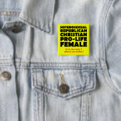 共和党支持のキリスト教女性の怒りのバッジピン 缶バッジ (インサイチュ)