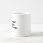 共和党支持のパパ最大の失望 コーヒーマグカップ (中央)