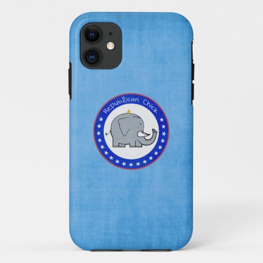 共和党支持の女性iPhoneケース Case-Mate iPhoneケース (裏面)