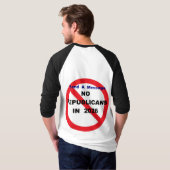 "共和党支持者要らない" Tシャツ (裏面フル)