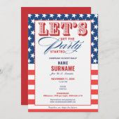 共和党政治資金調達 2026 キャンペーン開始のお知らせ 招待状 (正面/裏面)