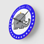 共和党時計 ラウンド壁時計 (傾斜)
