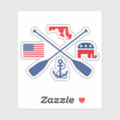 共和党航海のステッカー シール (シート)