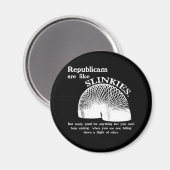 共和党議員が階段を落ちる マグネット (正面/裏面)