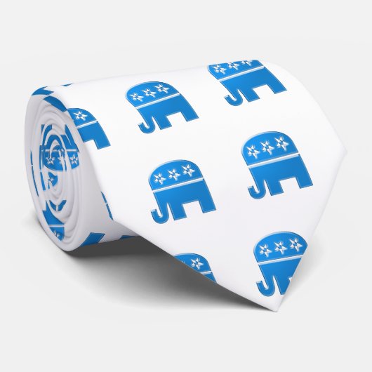 共和党象のタイ ネクタイ (ロール)