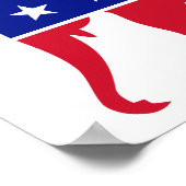 共和党象のロゴポスター ポスター (角)