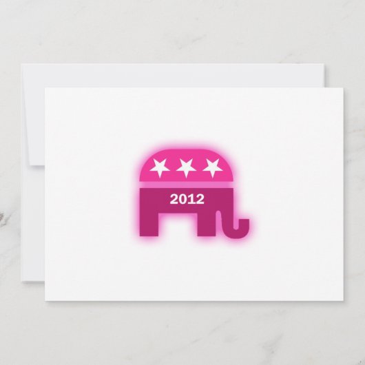 共和党象の招待状 招待状 (裏面)