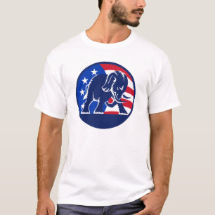 共和党象の旗 Tシャツ