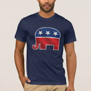 共和党象の暗闇のTシャツ Tシャツ