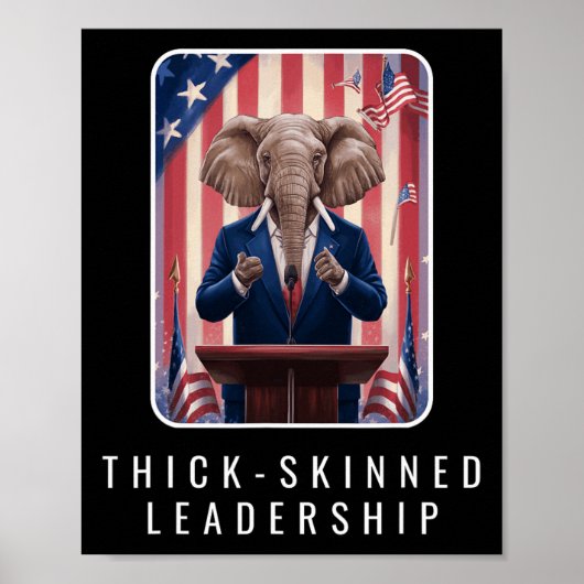 共和党象リーダーシップアメリカ政治ギフト ポスター (正面)