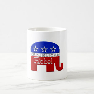 共和党象 コーヒーマグカップ