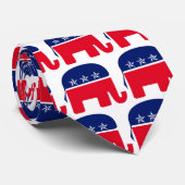 共和党象 ネクタイ (ロール)
