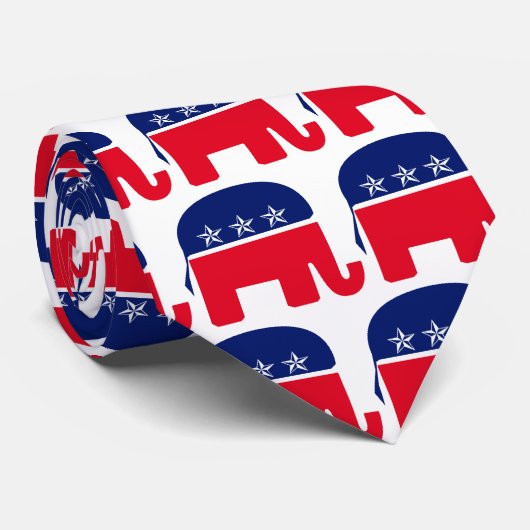 共和党象 ネクタイ (ロール)
