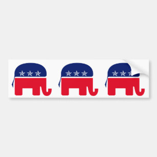 共和党象 バンパーステッカー