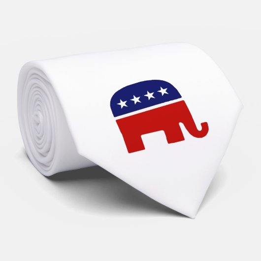 共和党象/GOP象 ネクタイ (ロール)