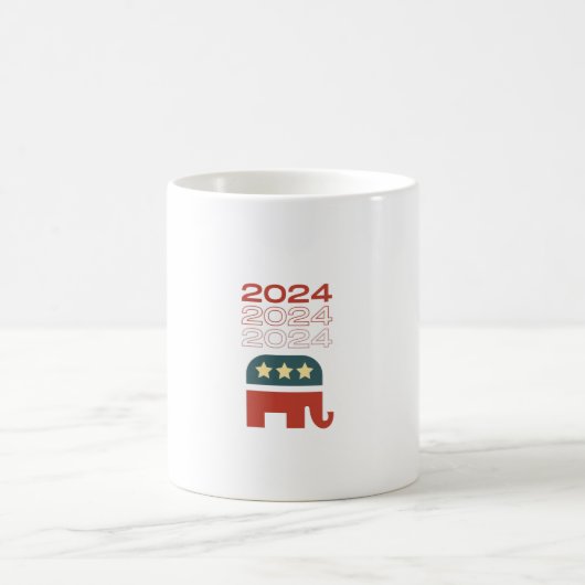 共和党2024タンク上部 コーヒーマグカップ (中央)