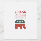 共和党2024タンク上部 ワインラベル (シングルラベル)