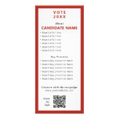 共和党2026年政治キャンペーンポスター ラックカード (裏面)