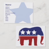 共和党-ぽっちゃりした 名刺 (正面/裏面)