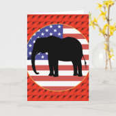 共和党 カード (黄色い花)