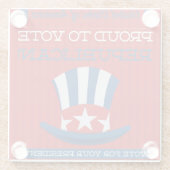 共和党 ガラスコースター (裏面)