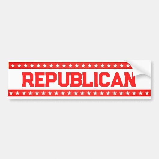 共和党 バンパーステッカー (正面)