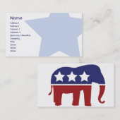 共和党-ビジネス 名刺 (正面/裏面)