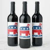 共和党 ワインラベル (ボトル)