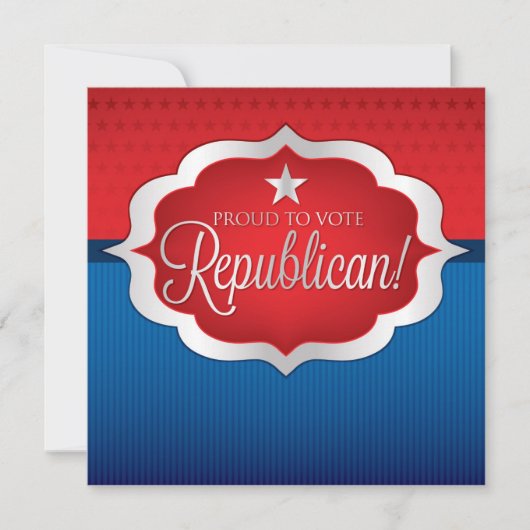 共和党 招待状 (正面)
