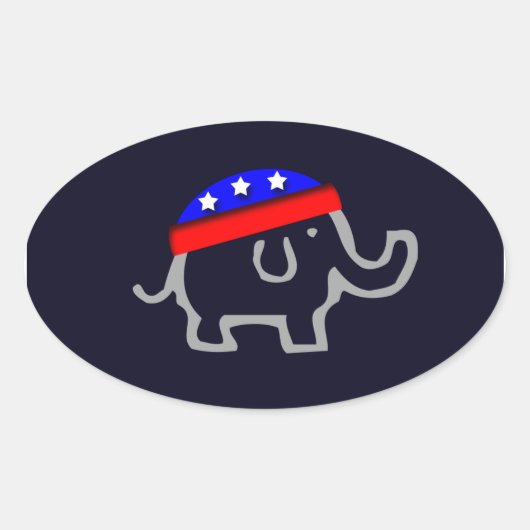 共和党 楕円形シール (正面)