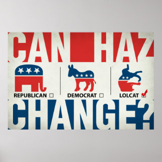 共和党、民主党議員、LolCat ポスター