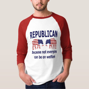 共和党-福祉のワイシャツ Tシャツ