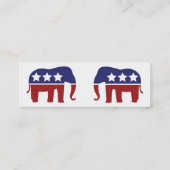共和党-細い スキニー名刺 (裏面)