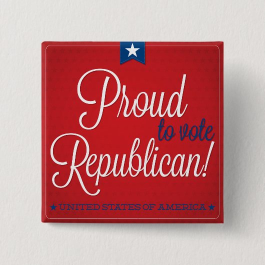 共和党 缶バッジ (正面)