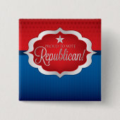 共和党 缶バッジ (正面)